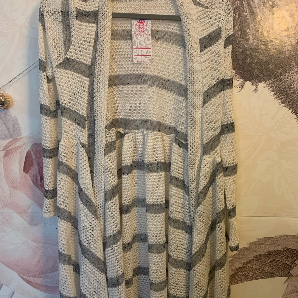 **2/$12** Open knit cardigan
